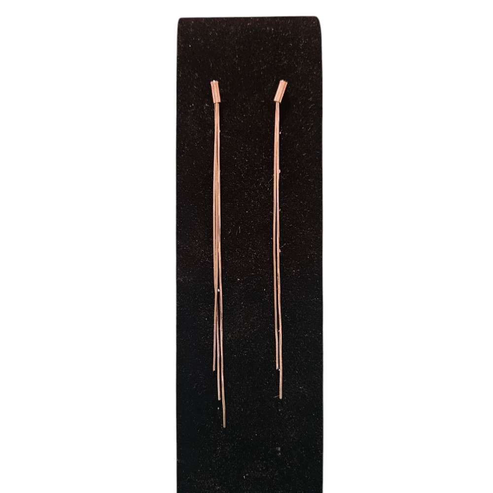 Italian Made Sterling Silver 925 Drop Dangle Earrings